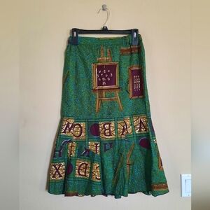 Unique Eclectic Vtg Fluted Skirt Teacher